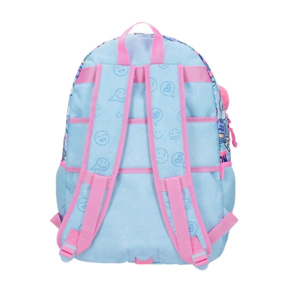 Mochila Escolar Adap 44cm 2C MOVOM Power Girl Azul | Ref. 186.30726D1