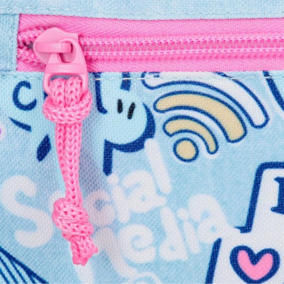 Mochila Escolar Adap 44cm 2C MOVOM Power Girl Azul | Ref. 186.30726D1