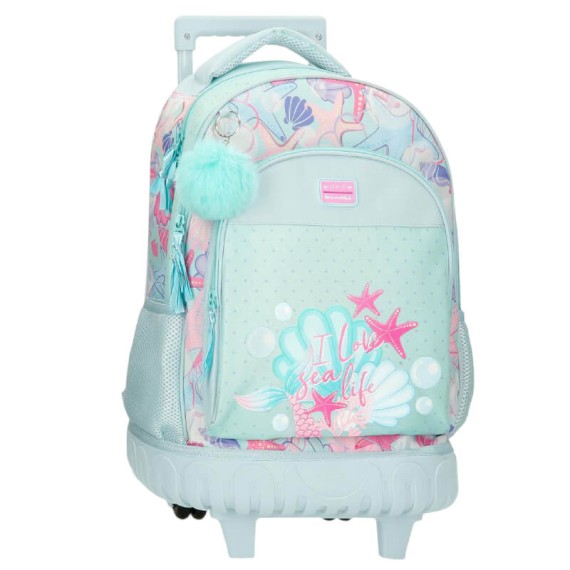 Mochila Escolar Compacta 2R MOVOM I Love Sea Life Turquesa | Ref. 186.3052941 Mochila Escolar Compacta 2R MOVOM I Love Sea Life Turquesa | Ref. 186.3052941