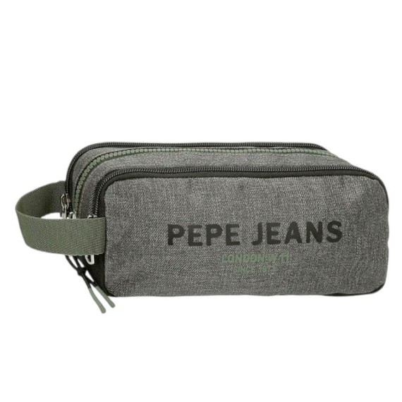 Estojo Escolar 3C. PEPE JEANS Edmon Cinza | Ref. 186.6914722