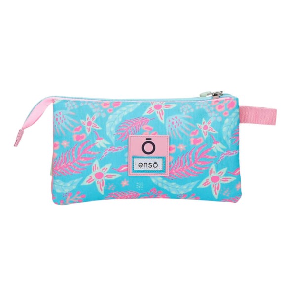 Estojo Escolar Triplo ENSO Jungle Mood Azul | Ref. 186.9814321