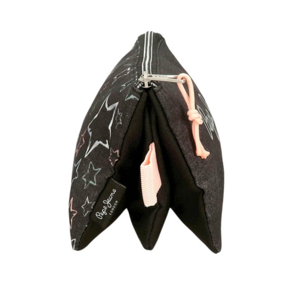 Estojo Escolar Triplo PEPE JEANS Cintia Preta | Ref. 186.6014341 Estojo Escolar Triplo PEPE JEANS Cintia Preta | Ref. 186.6014341