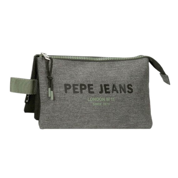 Estojo Escolar Triplo PEPE JEANS Edmon Cinza | Ref. 186.6914322 Estojo Escolar Triplo PEPE JEANS Edmon Cinza | Ref. 186.6914322