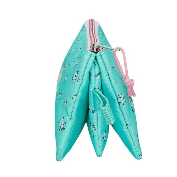 Estojo Escolar Triplo PEPE JEANS Nora Turquesa | Ref. 186.6044342 Estojo Escolar Triplo PEPE JEANS Nora Turquesa | Ref. 186.6044342