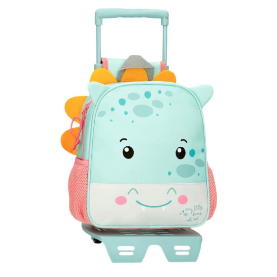 Mochila Adap. 25cm c/ Carro ROLL ROAD Happy Pets My Little Dino | Ref. 186.49920T4 Mochila Adap. 25cm c/ Carro ROLL ROAD Happy Pets My Little Dino | Ref. 186.49920T4