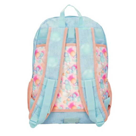Mochila Escolar Adap. 44cm 2C ENSO Bubbles Azul Ganga | Ref. 186.97827D1