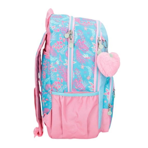 Mochila Escolar Adap. 44cm 2C ENSO Jungle Mood Azul | Ref. 186.98127D1