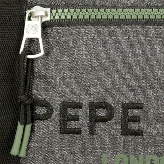 Mochila Escolar Adap. 45cm 2C c/ Carro PEPE JEANS Edmon Cinza | Ref. 186.69125T2 Mochila Escolar Adap. 45cm 2C c/ Carro PEPE JEANS Edmon Cinza | Ref. 186.69125T2