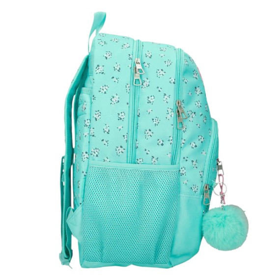 Mochila Escolar Adap. 45cm 2C PEPE JEANS Nora Turquesa | Ref. 186.60425F2 Mochila Escolar Adap. 45cm 2C PEPE JEANS Nora Turquesa | Ref. 186.60425F2