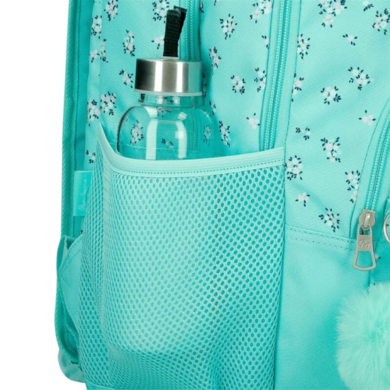 Mochila Escolar Adap. 45cm 2C PEPE JEANS Nora Turquesa | Ref. 186.60425F2 Mochila Escolar Adap. 45cm 2C PEPE JEANS Nora Turquesa | Ref. 186.60425F2