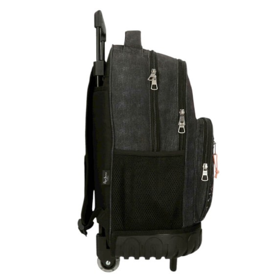 Mochila Escolar Compacta 2R PEPE JEANS Cintia Preta | Ref. 186.6012941 Mochila Escolar Compacta 2R PEPE JEANS Cintia Preta | Ref. 186.6012941