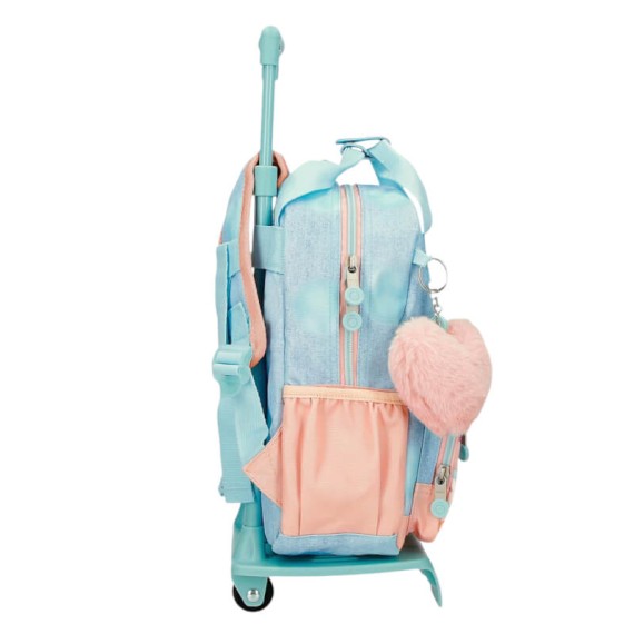 Mochila Infantil 28cm Adap. c/ Carro ENSO Bubbles Azul Ganga | Ref. 186.97822T1