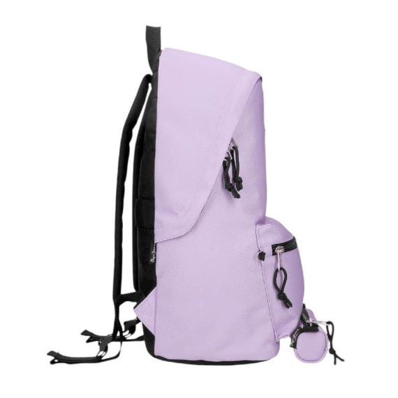 Mochila para Portátil + Estojo PEPE JEANS Aris Colorful Lilás | Ref. 186.63292H2