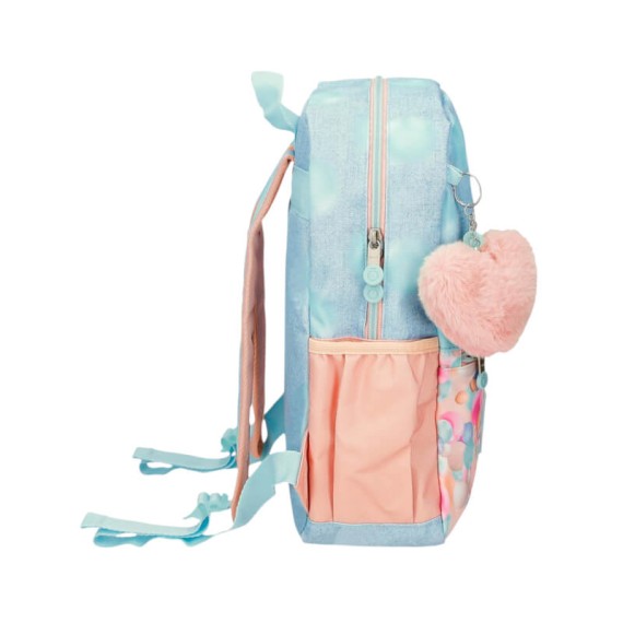 Mochila Pré-Escolar 33cm Adap ENSO Bubbles Azul Ganga | Ref. 186.97823D1