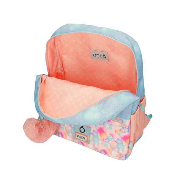 Mochila Pré-Escolar 33cm Adap ENSO Bubbles Azul Ganga | Ref. 186.97823D1
