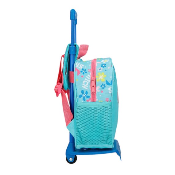 Mochila Pré-Escolar Adap. 25cm c/ Carro STITCH Aloha Azul | Ref. 186.49520T2 Mochila Pré-Escolar Adap. 25cm c/ Carro STITCH Aloha Azul | Ref. 186.49520T2