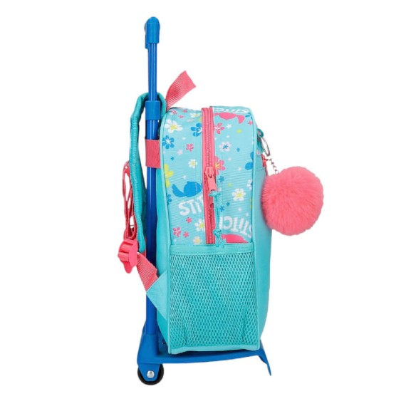 Mochila Pré-Escolar Adap. 28cm c/ Carro STITCH Aloha Azul | Ref. 186.49521T2 Mochila Pré-Escolar Adap. 28cm c/ Carro STITCH Aloha Azul | Ref. 186.49521T2