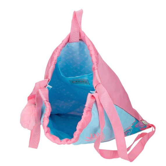 Saco / Mochila c/ Zip ENSO Jungle Mood Azul | Ref. 186.9813821