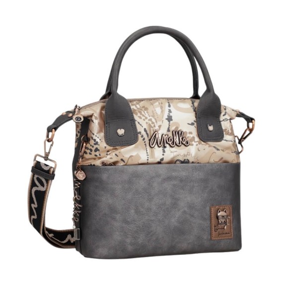 ANEKKE Mala de Mão c/ Tiracolo Real Smart Pack Cinza | Ref.  280.41781-403