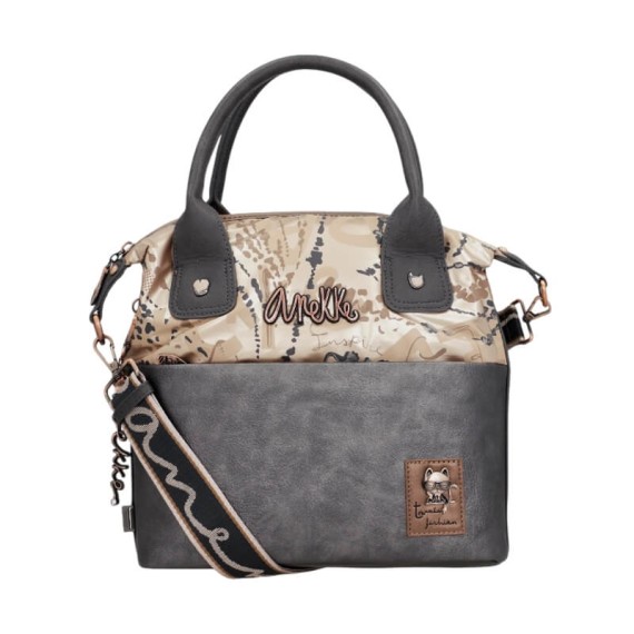 ANEKKE Mala de Mão c/ Tiracolo Real Smart Pack Cinza | Ref.  280.41781-403