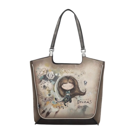 ANEKKE Mala de Ombro Shopping Real Taupe | Ref. 280.41702-366