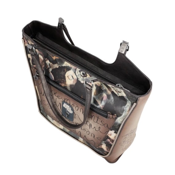 ANEKKE Mala de Ombro Shopping Real Taupe | Ref. 280.41702-366