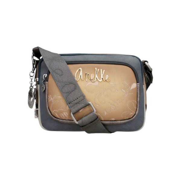 ANEKKE Bolsa de Tiracolo 2C c/ Bolso Frontal Manifesto Castanha | Ref. 280.41713-183