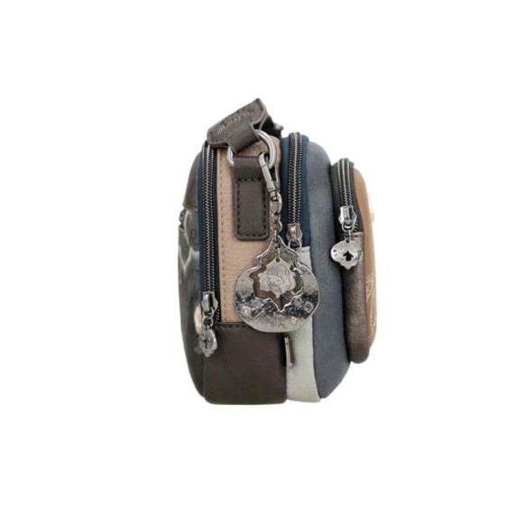 ANEKKE Bolsa de Tiracolo 2C c/ Bolso Frontal Manifesto Castanha | Ref. 280.41713-183