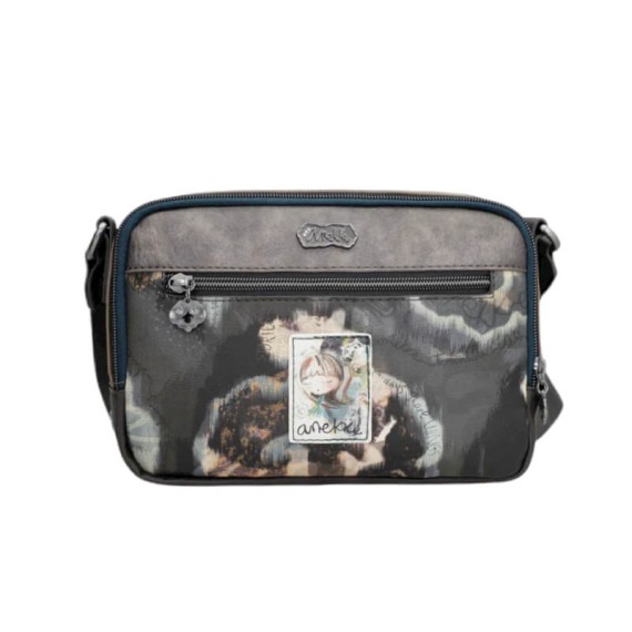 ANEKKE Bolsa de Tiracolo 2C c/ Bolso Frontal Manifesto Castanha | Ref. 280.41713-183