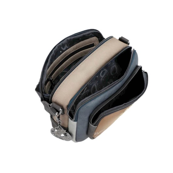 ANEKKE Bolsa de Tiracolo 2C c/ Bolso Frontal Manifesto Castanha | Ref. 280.41713-183