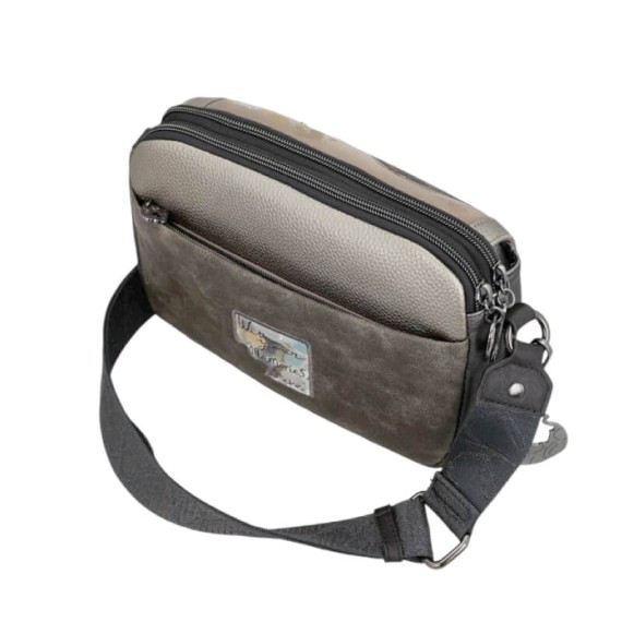 ANEKKE Bolsa de Tiracolo c/ Aba Real Taupe | Ref. 280.41703-349