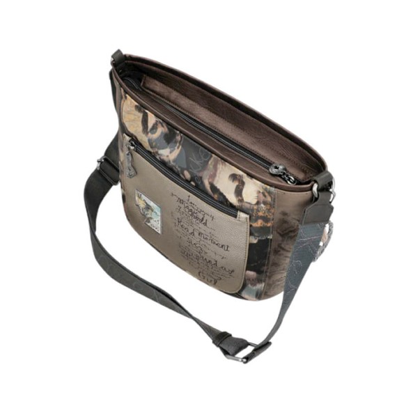 ANEKKE Bolsa de Tiracolo Oval Média Real Taupe | Ref. 280.41703-517