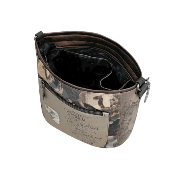 ANEKKE Bolsa de Tiracolo Oval Média Real Taupe | Ref. 280.41703-517