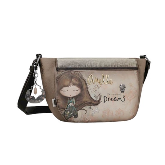 ANEKKE Bolsa de Tiracolo Oval Pequena Real Taupe | Ref. 280.41703-522