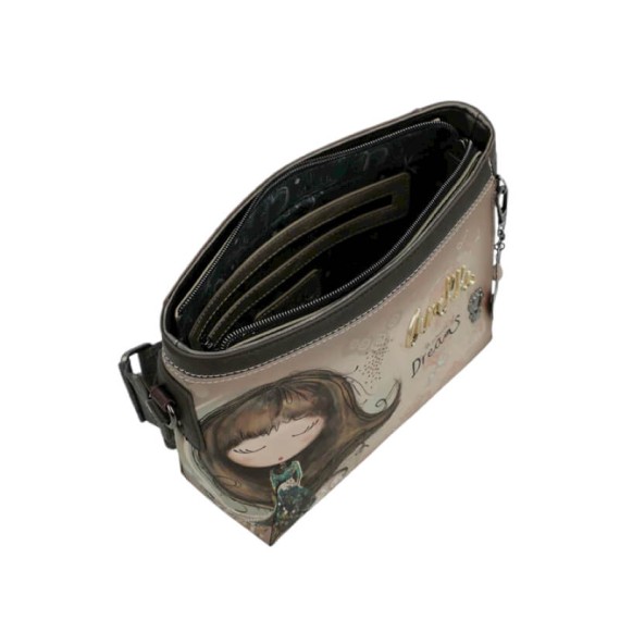 ANEKKE Bolsa de Tiracolo Retangular Real Taupe | Ref. 280.41703-493