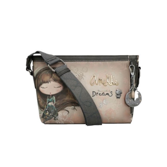 ANEKKE Bolsa de Tiracolo Retangular Real Taupe | Ref. 280.41703-493