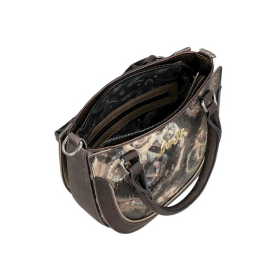 ANEKKE Bolsa Oval Pequena Manifesto Castanha | Ref. 280.41713-277