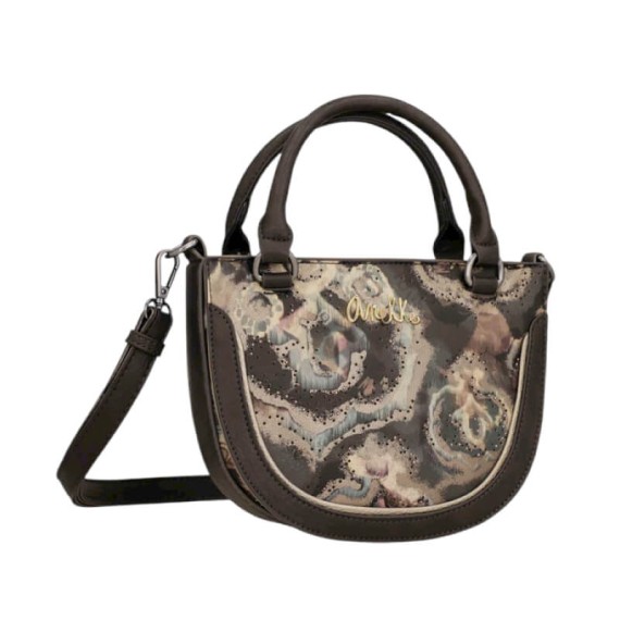 ANEKKE Bolsa Oval Pequena Manifesto Castanha | Ref. 280.41713-277