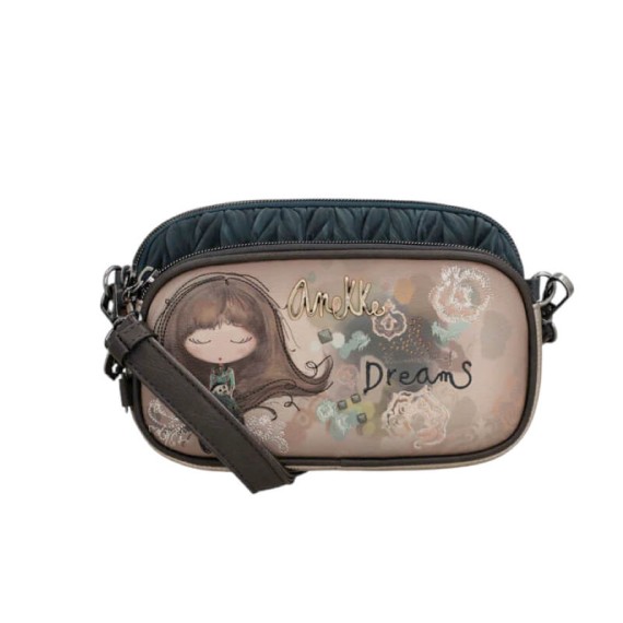 ANEKKE Bolsa Tiracolo 2C Pequena Real Taupe | Ref. 280.41703-445