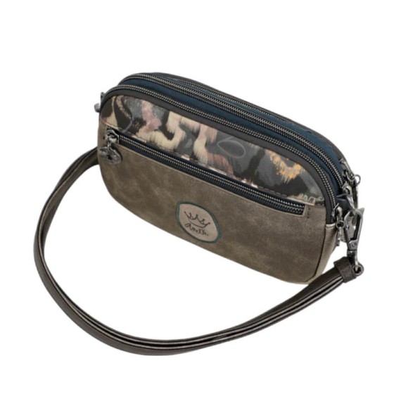 ANEKKE Bolsa Tiracolo 2C Pequena Real Taupe | Ref. 280.41703-445