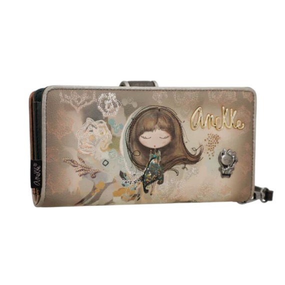 ANEKKE Carteira de Senhora Grande RFID Real Taupe | Ref. 280.41709-901