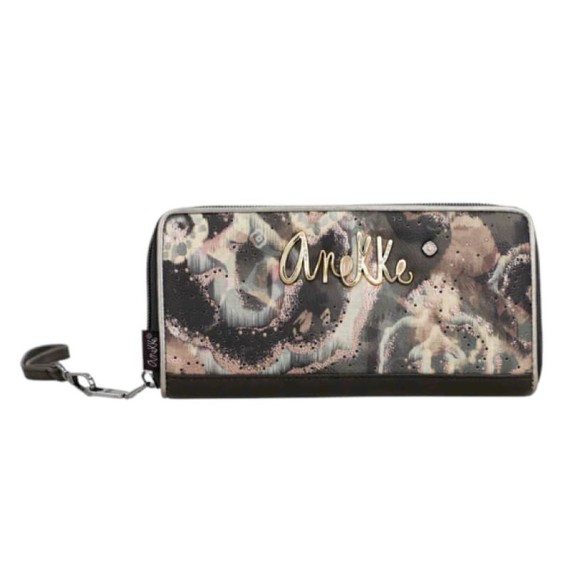 ANEKKE Carteira Grande Estampada RFID Manifesto Castanha | Ref. 280.41719-908