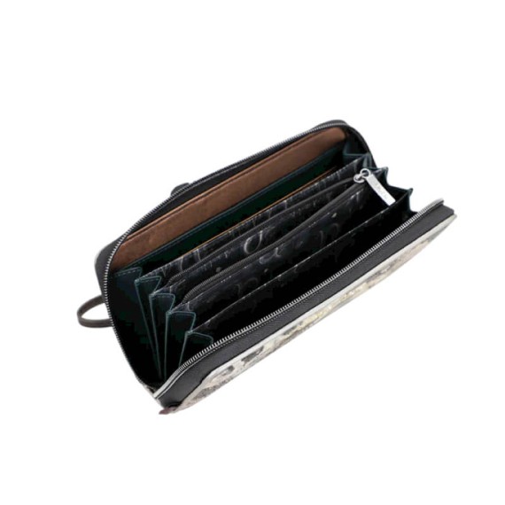 ANEKKE Carteira Grande Estampada RFID Manifesto Castanha | Ref. 280.41719-908