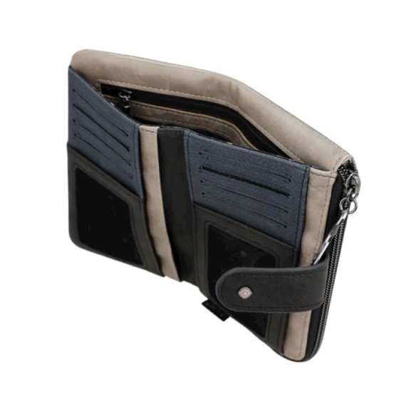 ANEKKE Carteira Média Flexível RFID Real Taupe | Ref. 280.41709-912