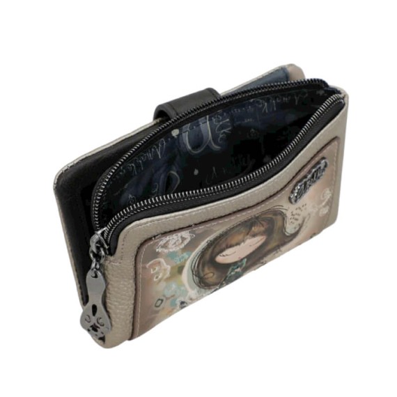 ANEKKE Carteira Média Flexível RFID Real Taupe | Ref. 280.41709-912