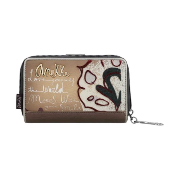 ANEKKE Carteira Média RFID Manifesto Castanha | Ref. 280.41719-909