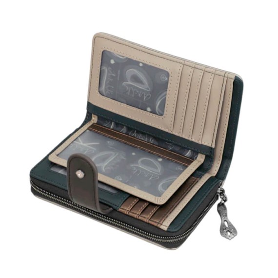 ANEKKE Carteira Média RFID Manifesto Castanha | Ref. 280.41719-909