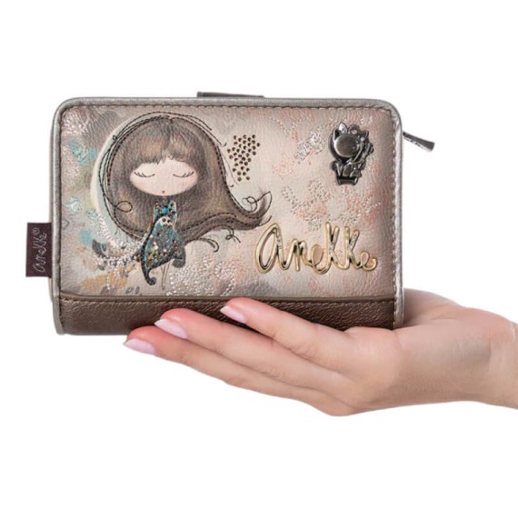 ANEKKE Carteira Média RFID Real Taupe | Ref. 280.41709-902