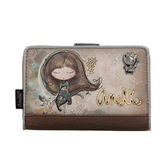 ANEKKE Carteira Média RFID Real Taupe | Ref. 280.41709-902