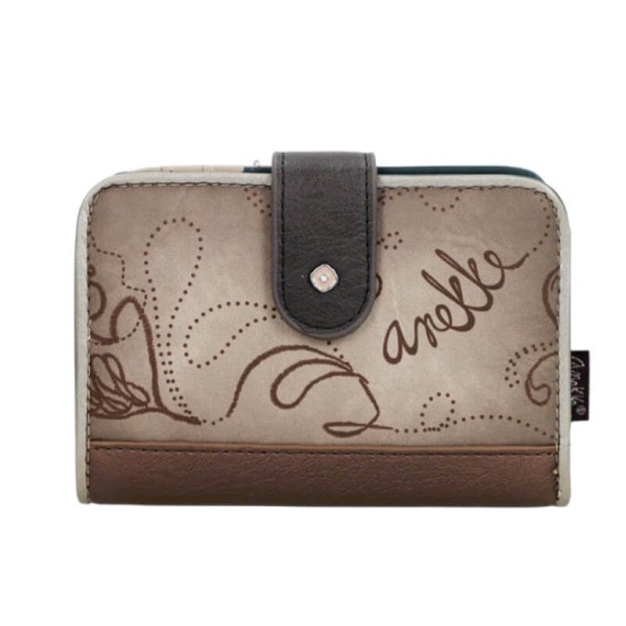 ANEKKE Carteira Média RFID Real Taupe | Ref. 280.41709-902
